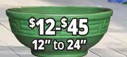 Ocean State Job Lot 12 to 24 Outdoor Glazed Ceramic Planters offer