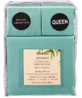 Ocean State Job Lot Bamboo Blend Sheet Sets Queen offer