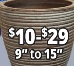 Ocean State Job Lot 9 to 15 Outdoor Glazed Ceramic Planters offer