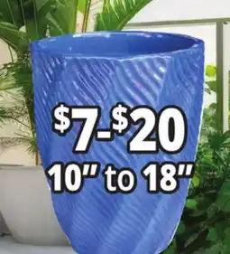 Ocean State Job Lot 10 to 18 Outdoor Glazed Ceramic Planters offer