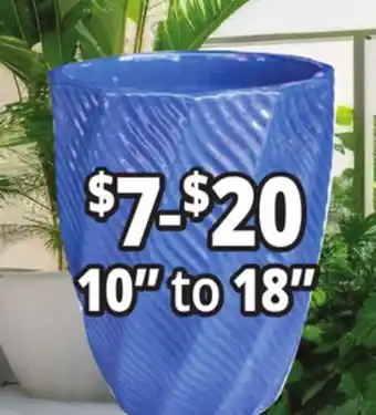 Ocean State Job Lot 10 to 18 Outdoor Glazed Ceramic Planters offer
