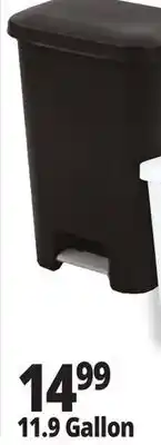 Ocean State Job Lot Sterilite Step-On Black Wastebasket 11.9 Gal offer