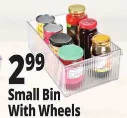 Ocean State Job Lot Small Bin With Wheels offer