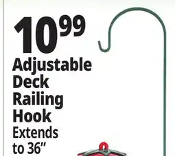 Ocean State Job Lot Adjustable Deck Railing Hook offer