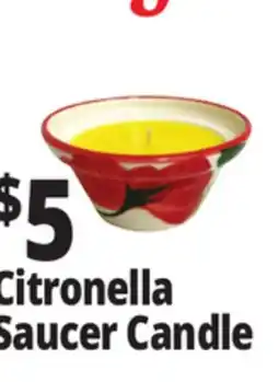Ocean State Job Lot Citronella Saucer Candle offer