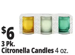 Ocean State Job Lot 3 Pk. Citronella Candles offer