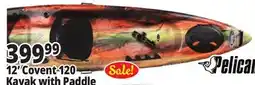Ocean State Job Lot Pelican Covert Angler Kayak w/ Paddle offer