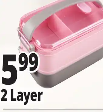 Ocean State Job Lot 2 Layer Food Bento Boxes offer