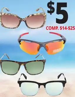 Ocean State Job Lot FAMOUS MAKER SUNGLASSES offer