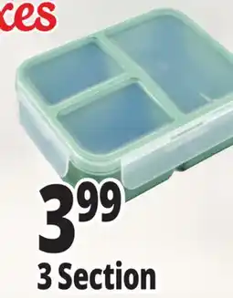 Ocean State Job Lot Food Bento Boxes, 3 Section offer