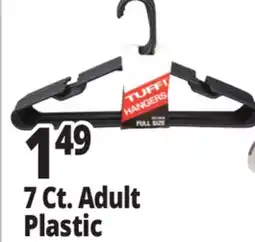 Ocean State Job Lot 7 Ct. Adult Plastic Hanger offer