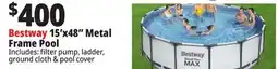 Ocean State Job Lot Bestway 15' x 48 Steel Pro Max Above Ground Pool Set offer