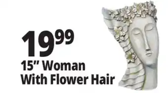 Ocean State Job Lot 15 Woman With Flower Hair offer