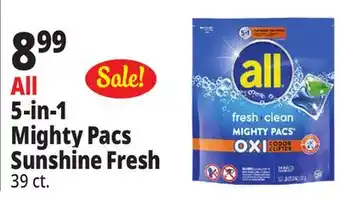 Ocean State Job Lot All 5-in-1 Mighty Pacs Sunshine Fresh offer