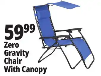 Ocean State Job Lot Reclining Zero Gravity Chair with Canopy offer