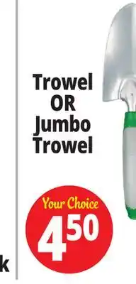Ocean State Job Lot Trowel OR Jumbo Trowel offer