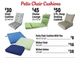 Ocean State Job Lot Patio Chair Cushions offer