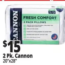 Ocean State Job Lot Cannon Fresh Comfort Bed Pillows 2 Pack offer