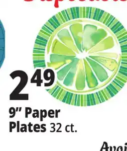 Ocean State Job Lot 9 Paper Plates offer
