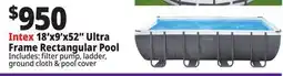 Ocean State Job Lot Intex 18' x 9' x 52 Ultra Frame Pool Set offer