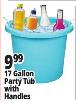 Ocean State Job Lot Party Tub with Rope Handles 17 Gal offer