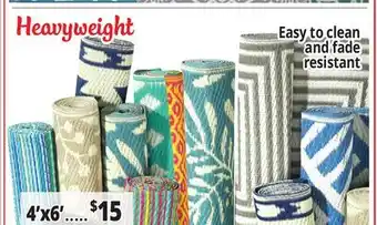 Ocean State Job Lot Premium 4' x 6' Reversible Patio Rug offer