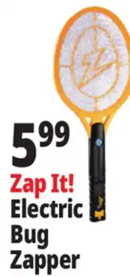 Ocean State Job Lot ZAP IT! Large Electric Bug Zapping Racket 2 Count offer