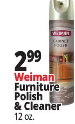 Ocean State Job Lot Weiman Furniture Polish & Cleaner offer