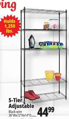 Ocean State Job Lot 5-Tier Household Wire Shelving offer