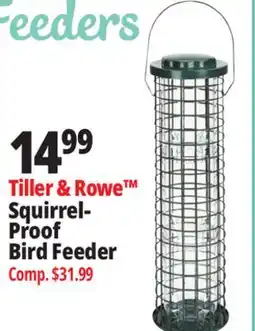 Ocean State Job Lot Tiller & Rowe Squirrel Proof Bird Feeder offer