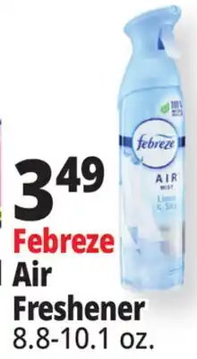 Ocean State Job Lot Febreze Linen & Sky Air Mist 8.8 oz offer
