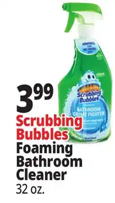 Ocean State Job Lot Scrubbing Bubbles Disinfectant Bathroom Grime Fighter Spray 32 oz offer