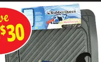 Ocean State Job Lot 2 Pc. Truck/SUV and Van Rubber Queen Floor Mats offer