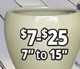 Ocean State Job Lot 7 to 15 Outdoor Glazed Ceramic Planters offer