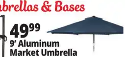 Ocean State Job Lot 9' Aluminum Market Umbrella with Tilt offer