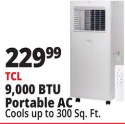 Ocean State Job Lot TCL 9 500 BTU Smart Portable Air Conditioner offer