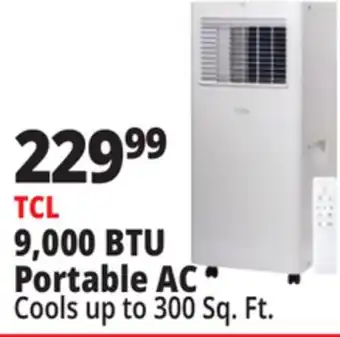 Ocean State Job Lot TCL 9 500 BTU Smart Portable Air Conditioner offer
