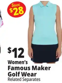 Ocean State Job Lot Women's Famous Maker Golf Wear offer