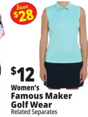 Ocean State Job Lot Women's Famous Maker Golf Wear offer
