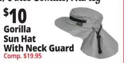 Ocean State Job Lot Gorilla Sun Hat With Neck Guard offer