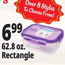 Ocean State Job Lot Glass Food Storage Container 62.89 oz offer