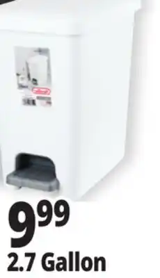 Ocean State Job Lot Sterilite Step-On 2.7 Gal Wastebasket offer
