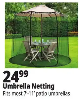 Ocean State Job Lot Outdoor Living Accents Universal Umbrella Netting 10' offer
