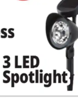 Ocean State Job Lot Outdoor Living Accents Solar LED Spotlight 12.5 offer