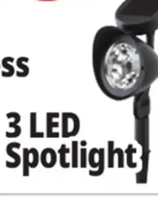 Ocean State Job Lot Outdoor Living Accents Solar LED Spotlight 12.5 offer