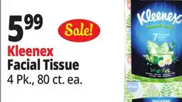Ocean State Job Lot Kleenex Natural Fresh Unscented Tissues 4 Pack offer