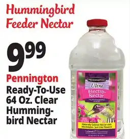 Ocean State Job Lot Pennington Ultra Electro-Nectar Hummingbird Food 64 oz offer