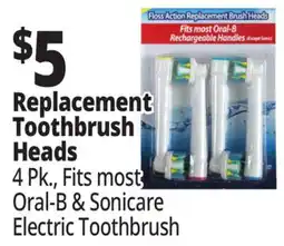 Ocean State Job Lot Dentacare Flexisoft Replacement Brush Heads 4 Count offer