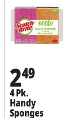 Ocean State Job Lot Scotch-Brite Ocelo Multi-Purpose 3M Sponges 4 Count offer