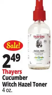 Ocean State Job Lot Thayers Cucumber Witch Hazel Toner offer